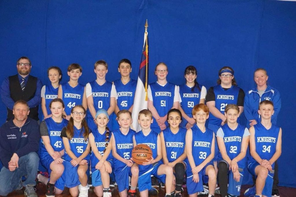 JV middle school basketball team | Maine christian sports league